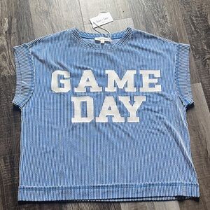 Blue and White Game Day T-Shirt